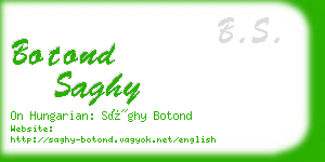 botond saghy business card